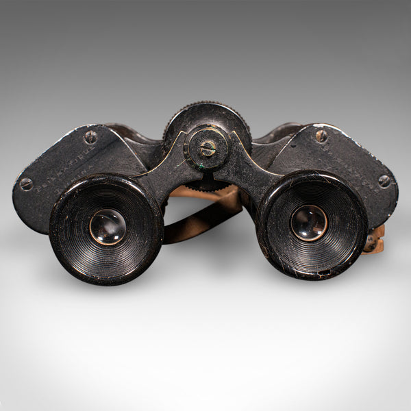Vintage Pair of Binoculars, Scottish, Racecourse Spotter's Glasses, Leather Case