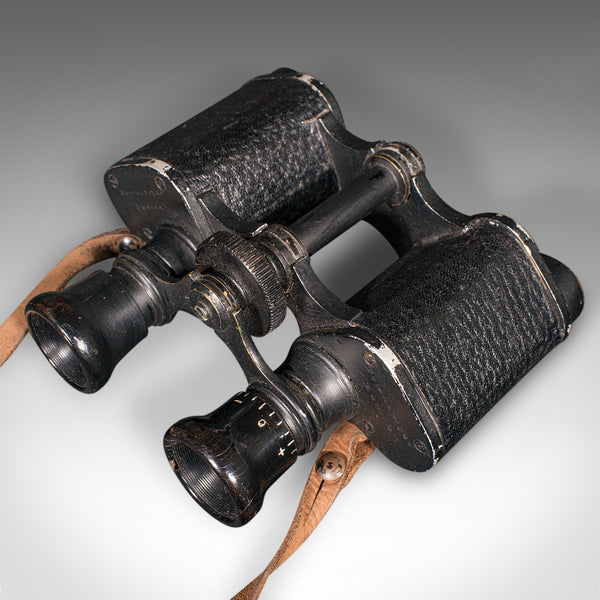 Vintage Pair of Binoculars, Scottish, Racecourse Spotter's Glasses, Leather Case