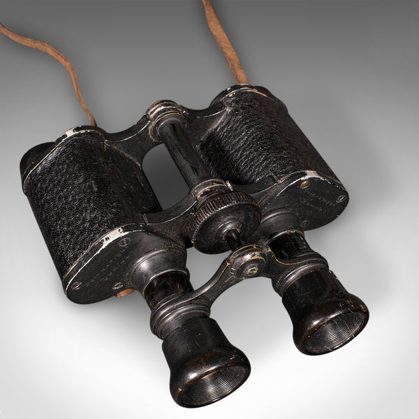 Vintage Pair of Binoculars, Scottish, Racecourse Spotter's Glasses, Leather Case