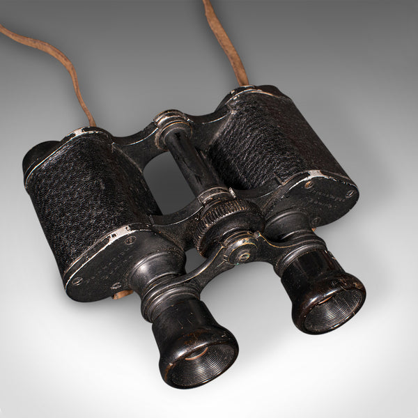 Vintage Pair of Binoculars, Scottish, Racecourse Spotter's Glasses, Leather Case