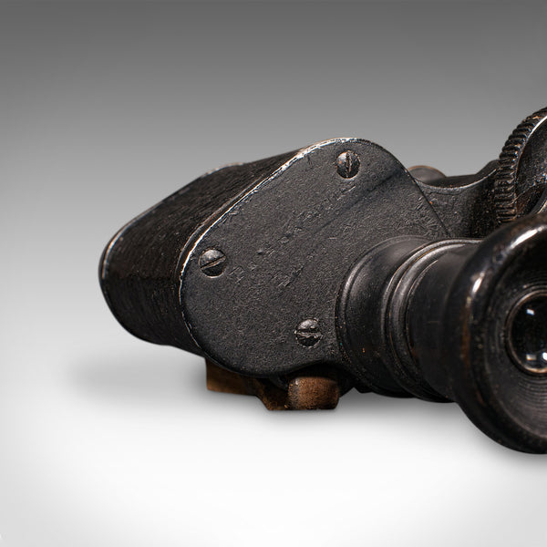 Vintage Pair of Binoculars, Scottish, Racecourse Spotter's Glasses, Leather Case