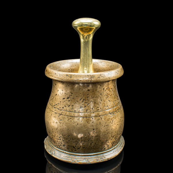 Antique Mortar & Pestle, English, Bronze Apothecary, Kitchen Aid, Carolean, 1670