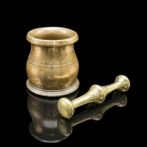 Antique Mortar & Pestle, English, Bronze Apothecary, Kitchen Aid, Carolean, 1670