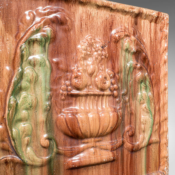 Large Antique Planter, Scottish, Ceramic Jardinière, Majolica Taste, Victorian