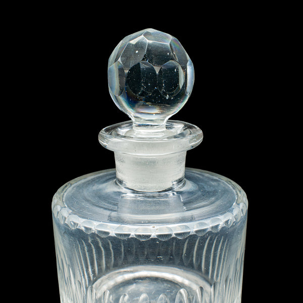 Antique Perfume Bottle, English, Glass Scent Dispenser, Early Victorian, C.1850
