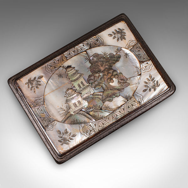 Small Antique Keepsake Box, Oriental, Decorative Case, Qing Dynasty, Edwardian
