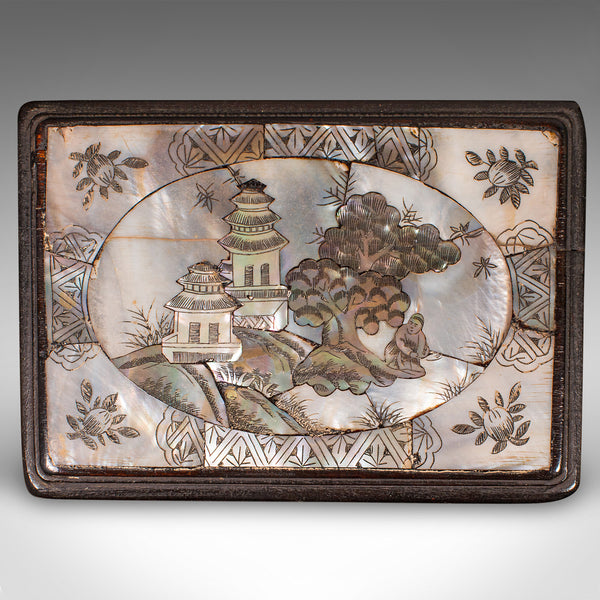 Small Antique Keepsake Box, Oriental, Decorative Case, Qing Dynasty, Edwardian