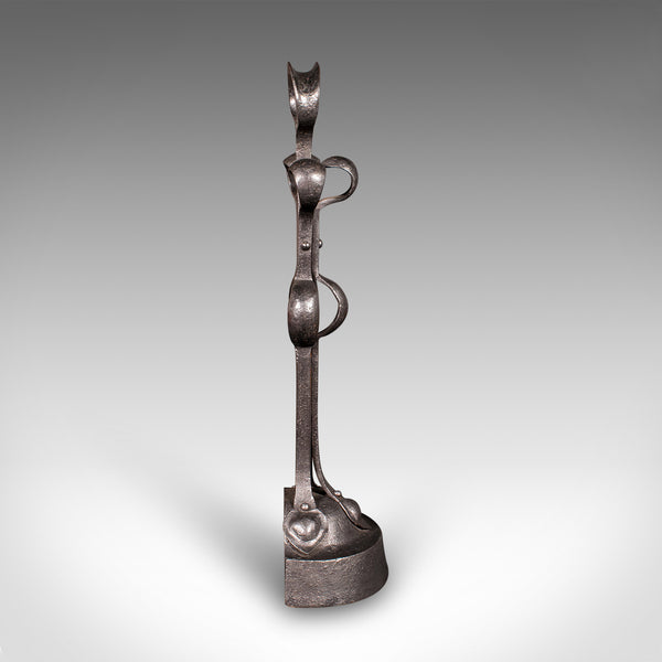 Antique Arts & Crafts Door Stop, English, Wrought Iron, After Liberty, Victorian