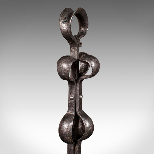 Antique Arts & Crafts Door Stop, English, Wrought Iron, After Liberty, Victorian