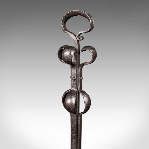 Antique Arts & Crafts Door Stop, English, Wrought Iron, After Liberty, Victorian