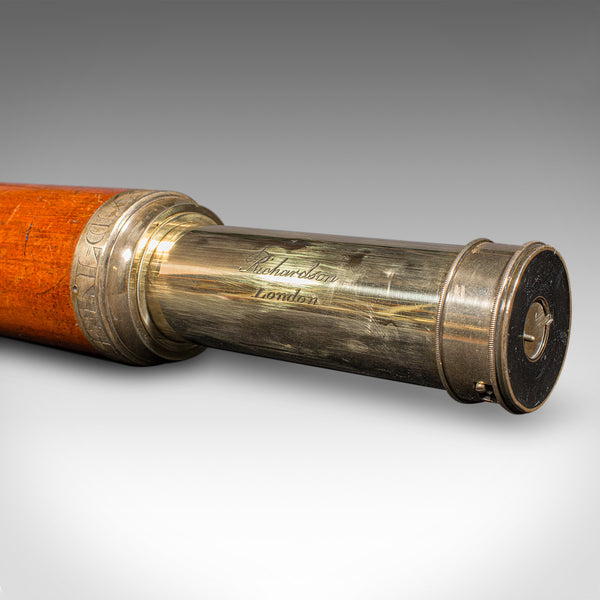 Antique 2 Draw Telescope, English, Maritime, Day or Night, Richardson, Regency