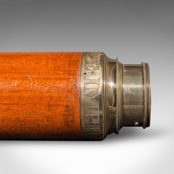 Antique 2 Draw Telescope, English, Maritime, Day or Night, Richardson, Regency
