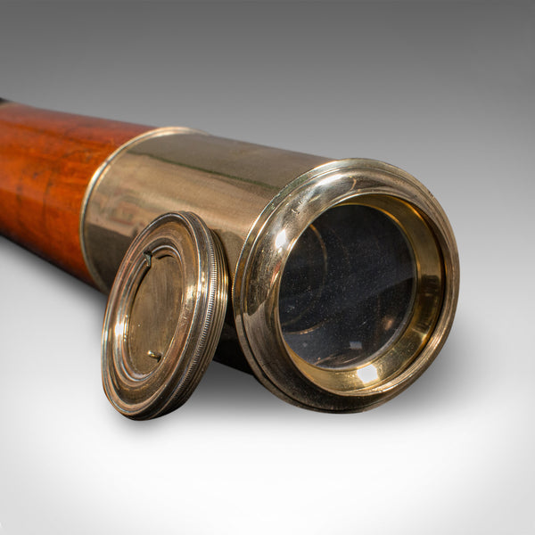 Antique 2 Draw Telescope, English, Maritime, Day or Night, Richardson, Regency