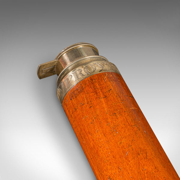 Antique 2 Draw Telescope, English, Maritime, Day or Night, Richardson, Regency