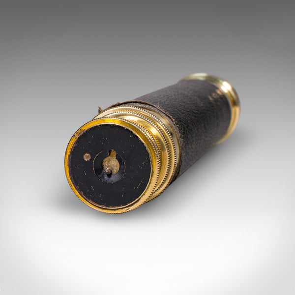 Small Antique 3 Draw Telescope, English, Brass, Terrestrial Spyglass, Victorian