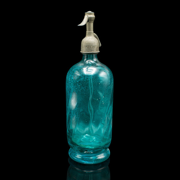Pair of Soda Syphons, French, Glass, Seltzer Bottle, Early 20th Century, Barware