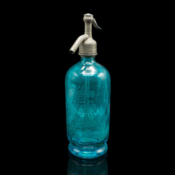 Pair of Soda Syphons, French, Glass, Seltzer Bottle, Early 20th Century, Barware