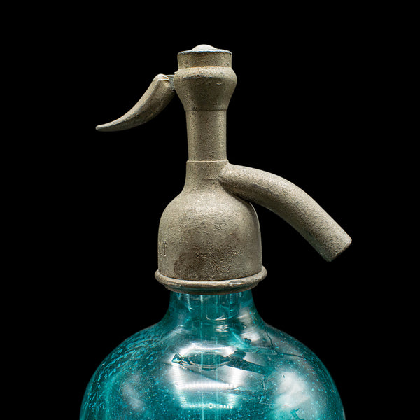 Pair of Soda Syphons, French, Glass, Seltzer Bottle, Early 20th Century, Barware