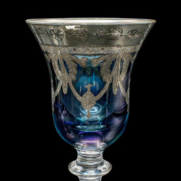 Set Of 12 Vintage Wine Goblets, Italian, Handmade, Champagne Glasses, Liqueurs
