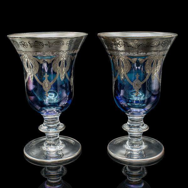 Set Of 12 Vintage Wine Goblets, Italian, Handmade, Champagne Glasses, Liqueurs
