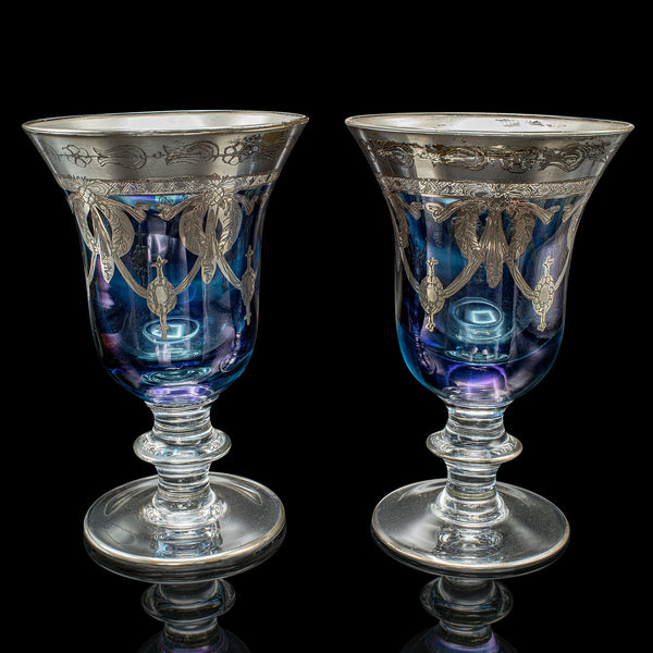 Set Of 12 Vintage Wine Goblets, Italian, Handmade, Champagne Glasses, Liqueurs