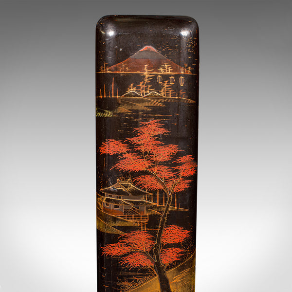 Pair of Antique Glove Boxes, Japanese Lacquered Lidded Dishes, Victorian, C.1900