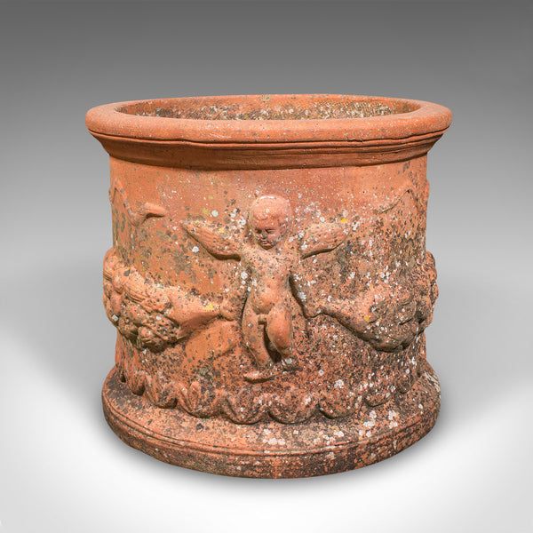 Antique Patio Jardinière, English, Terracotta, Veranda Planter Pot, Edwardian