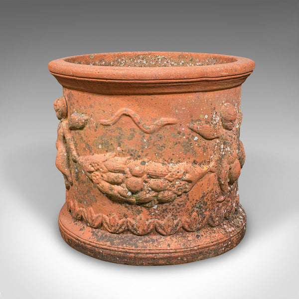 Antique Patio Jardinière, English, Terracotta, Veranda Planter Pot, Edwardian
