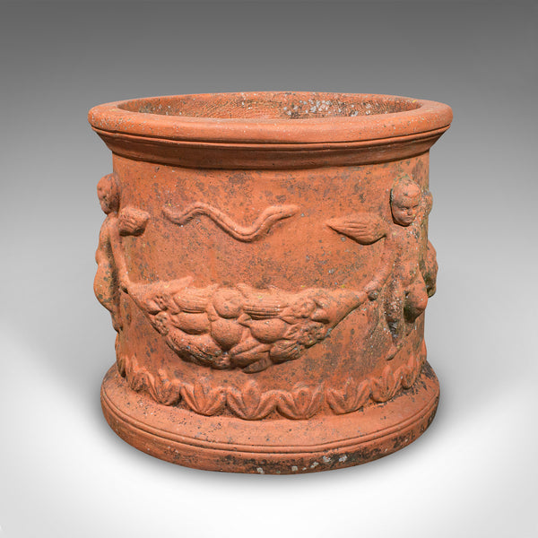 Antique Patio Jardinière, English, Terracotta, Veranda Planter Pot, Edwardian
