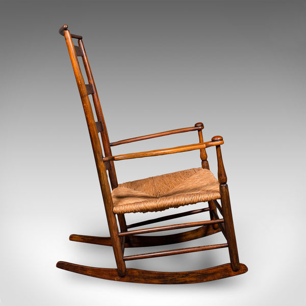 Antique Rocking Chair, American, Shaker Number 7 Rocker, Edwardian, Circa 1910