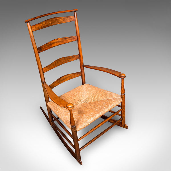 Antique Rocking Chair, American, Shaker Number 7 Rocker, Edwardian, Circa 1910