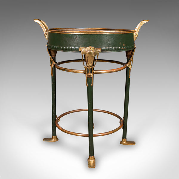 Antique Bottle Cooler, French Brass, Cocktail Party, Jardiniere Stand, Victorian