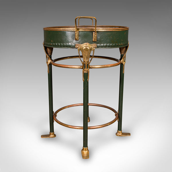 Antique Bottle Cooler, French Brass, Cocktail Party, Jardiniere Stand, Victorian