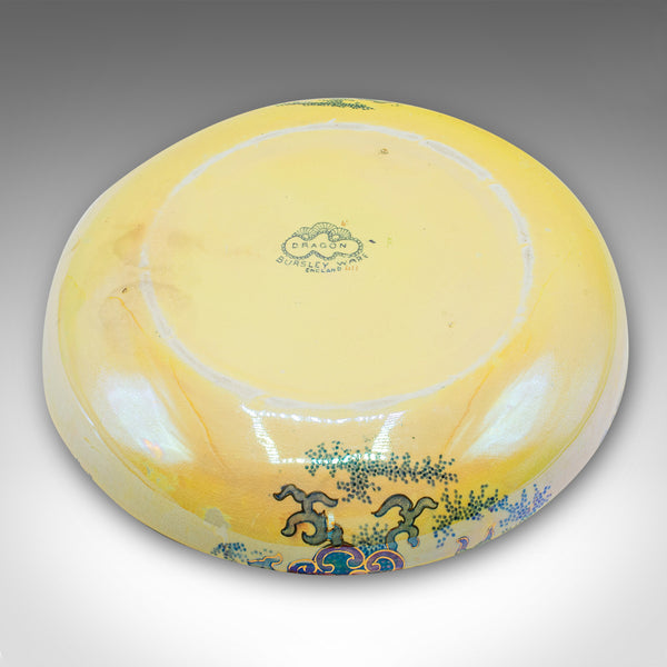 Antique Serving Bowl, English, Ceramic, Fruit Dish, Oriental Taste, Circa 1920