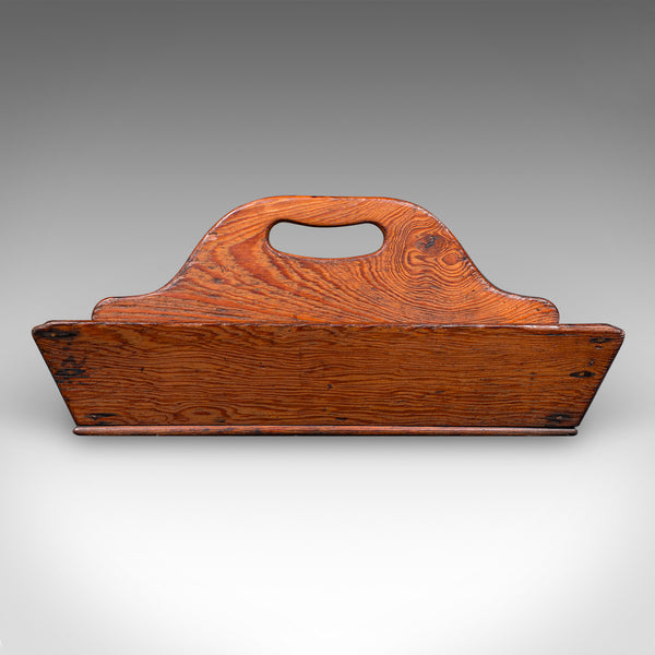 Antique Country Ladies Garden Trug, English, Outdoor Tool Carry, Victorian, 1870