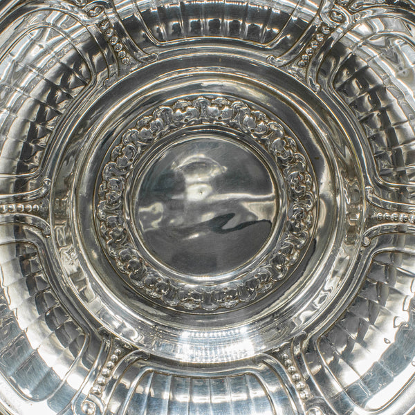 Antique Bonbon Dish, English, Silver Plate, Serving Bowl, Edwardian, Circa 1910