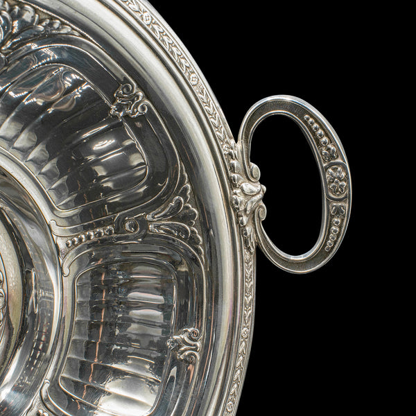Antique Bonbon Dish, English, Silver Plate, Serving Bowl, Edwardian, Circa 1910