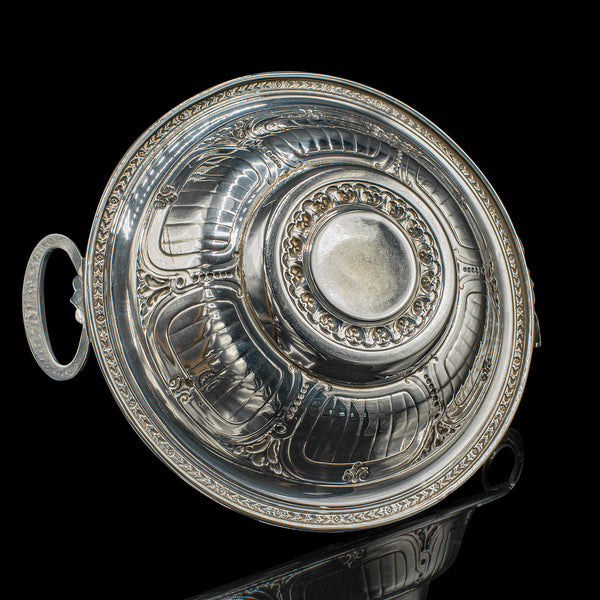 Antique Bonbon Dish, English, Silver Plate, Serving Bowl, Edwardian, Circa 1910
