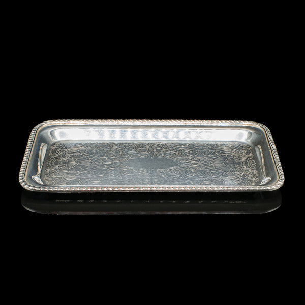 Small Vintage Bonbon Tray, American, Silver Plate, Key Dish, Reception, Serving