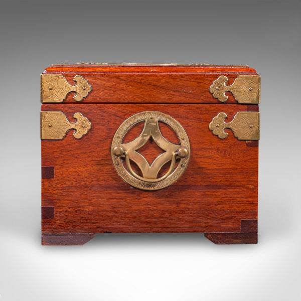 Vintage Jewellery Box, Oriental, Dressing Table Keepsake Case, Circa 1970