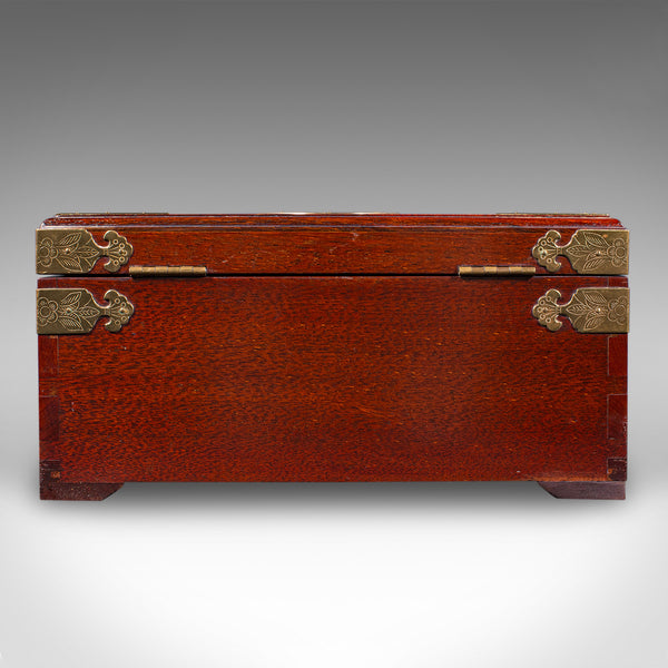 Vintage Jewellery Box, Oriental, Dressing Table Keepsake Case, Circa 1970