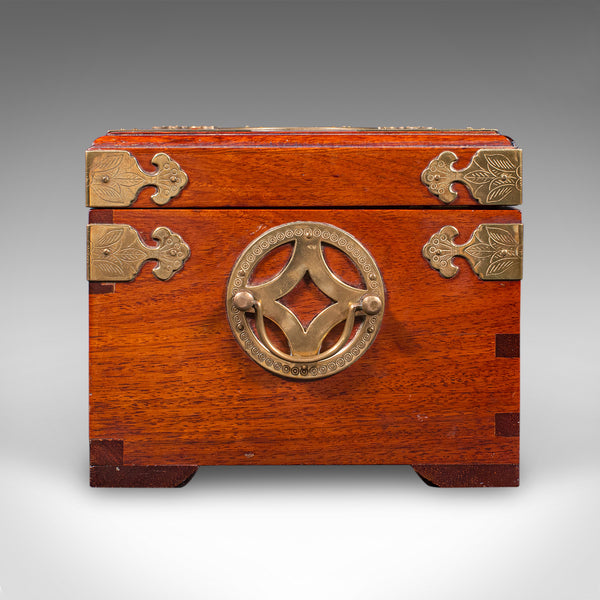 Vintage Jewellery Box, Oriental, Dressing Table Keepsake Case, Circa 1970