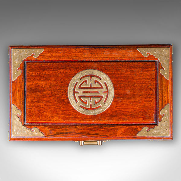 Vintage Jewellery Box, Oriental, Dressing Table Keepsake Case, Circa 1970