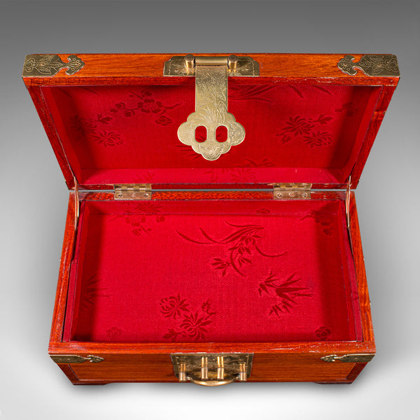 Vintage Jewellery Box, Oriental, Dressing Table Keepsake Case, Circa 1970