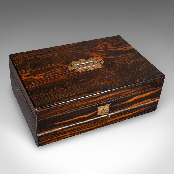 Antique Bachelor's Writing Slope, English, Correspondence Box, Regency, C.1830