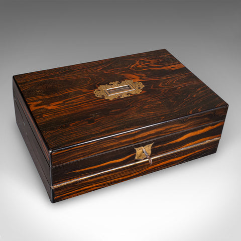 Antique Bachelor's Writing Slope, English, Correspondence Box, Regency, C.1830