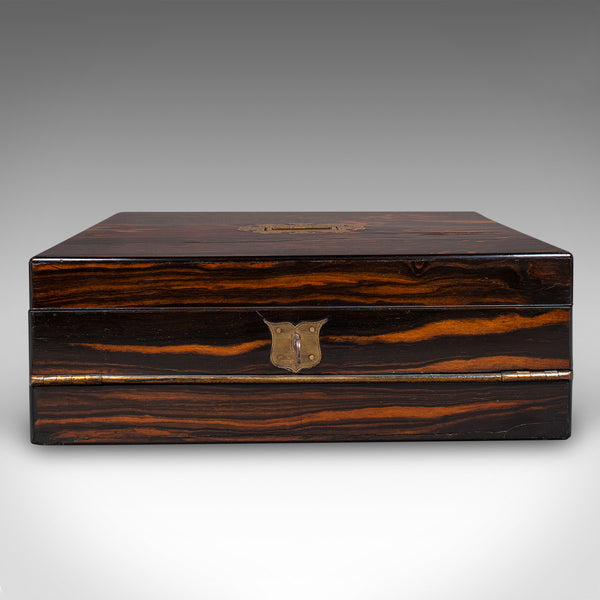 Antique Bachelor's Writing Slope, English, Correspondence Box, Regency, C.1830