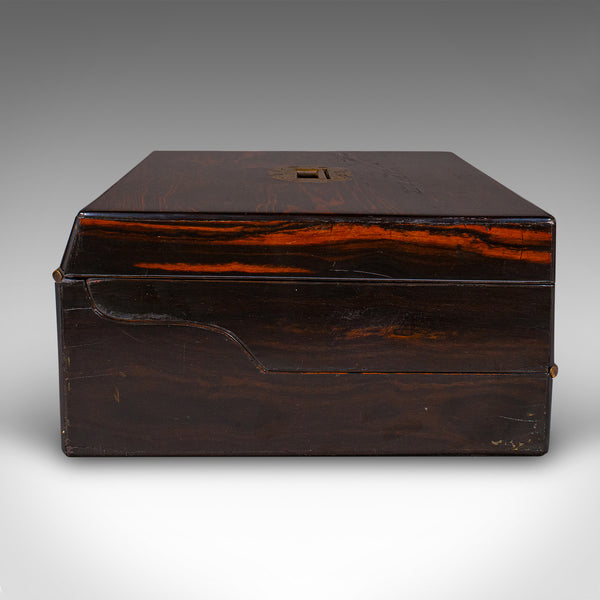 Antique Bachelor's Writing Slope, English, Correspondence Box, Regency, C.1830