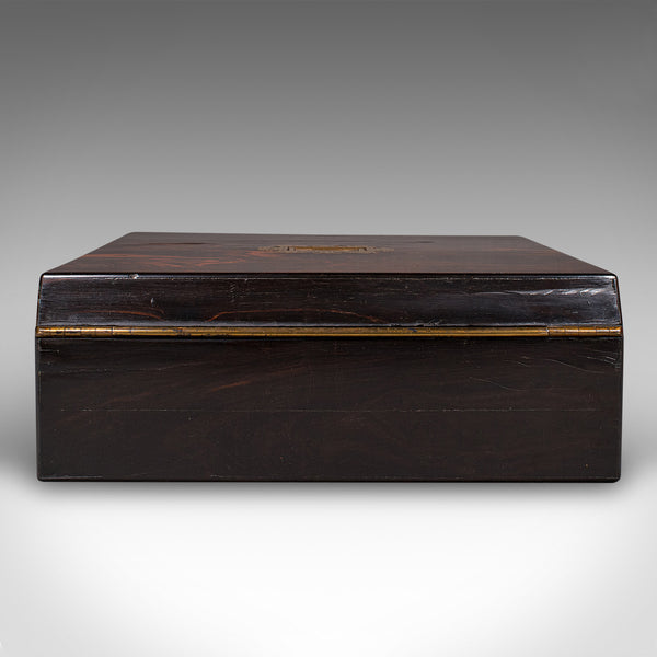 Antique Bachelor's Writing Slope, English, Correspondence Box, Regency, C.1830
