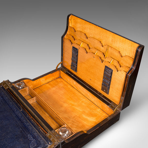 Antique Bachelor's Writing Slope, English, Correspondence Box, Regency, C.1830